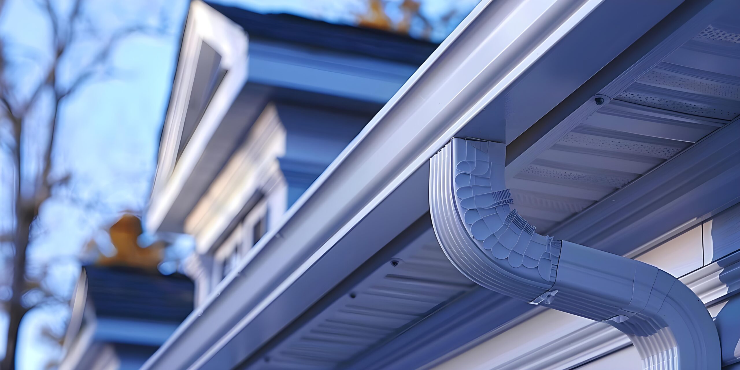 A elbow gutter