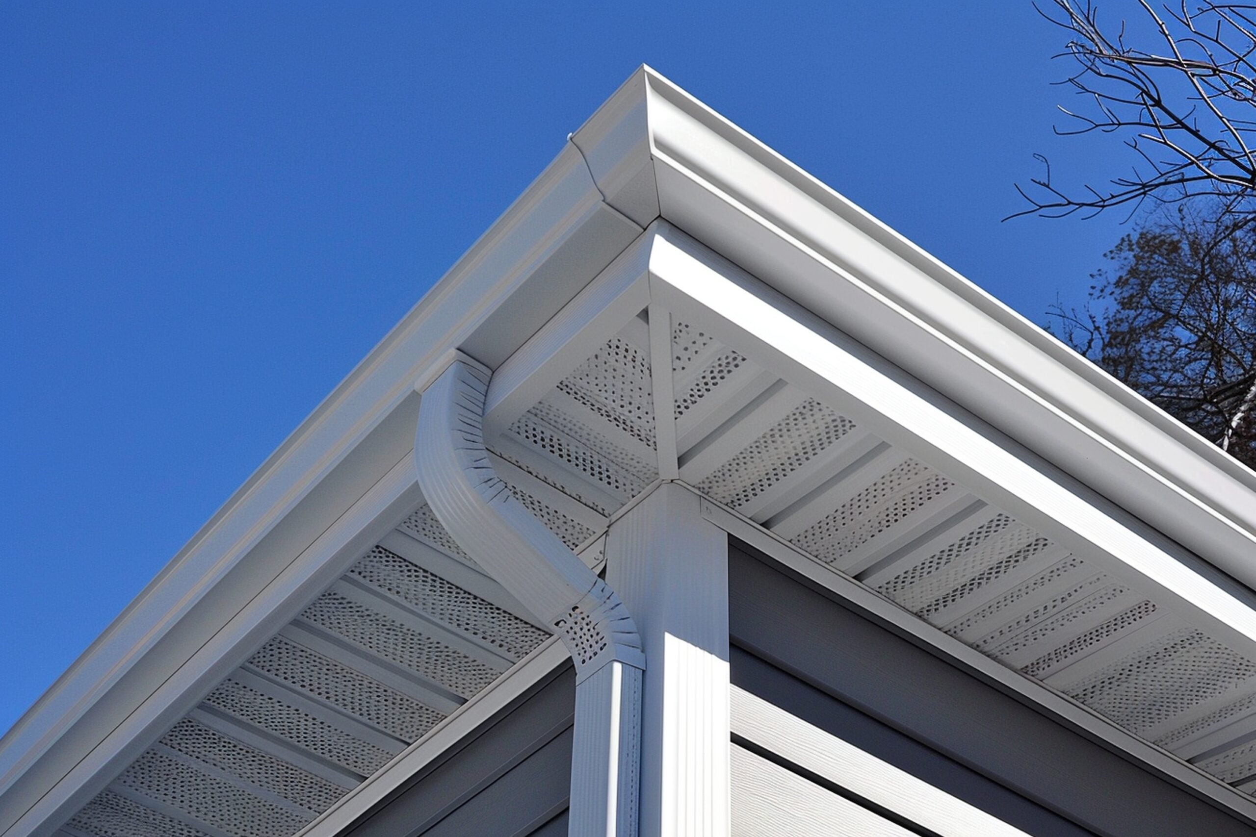 A to B gutter elbow in aluminum