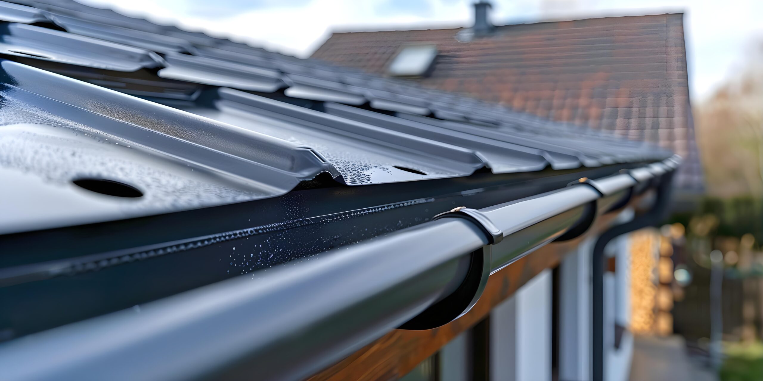 Where are steel gutters installed